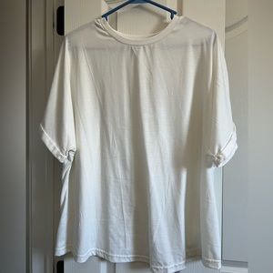 SHEIN maternity cuffed sleeve solid tee